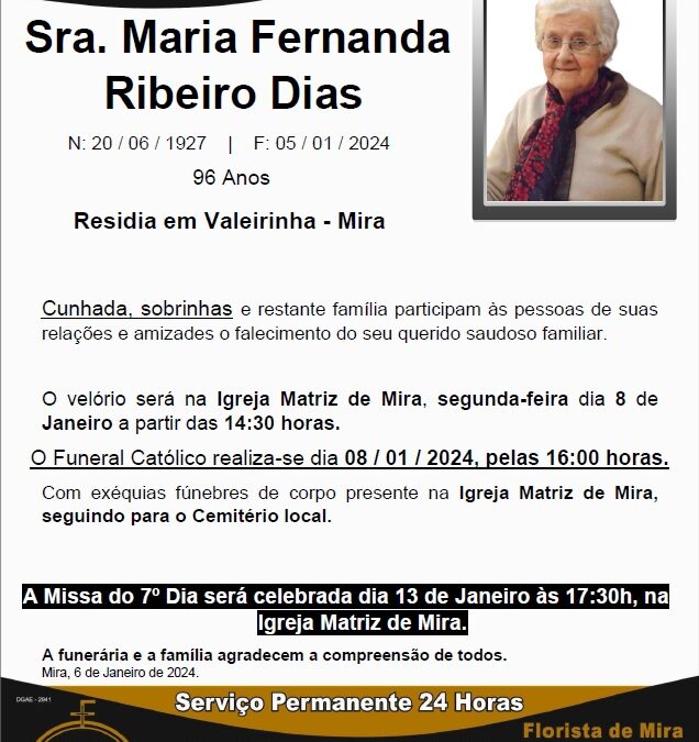 Sra. Maria Fernanda Ribeiro Dias