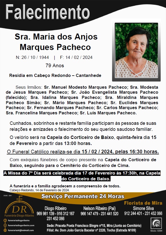Sra. Maria dos Anjos Marques Pacheco
