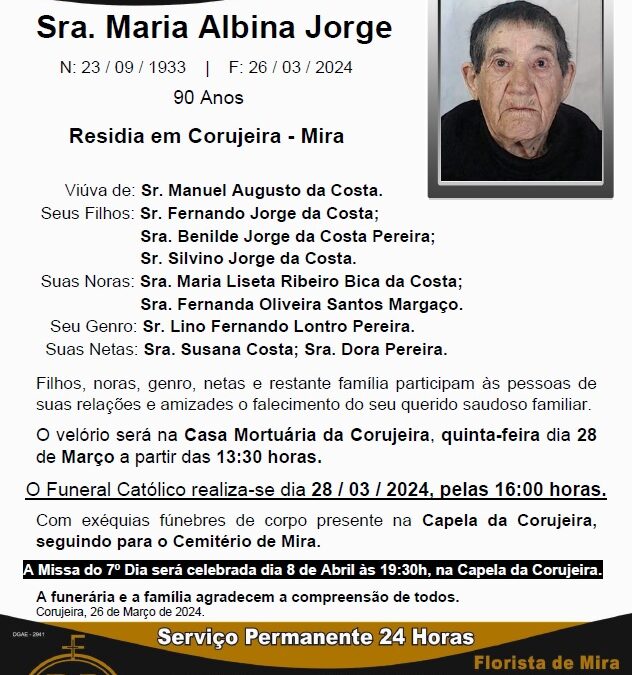 Sra. Maria Albina Jorge