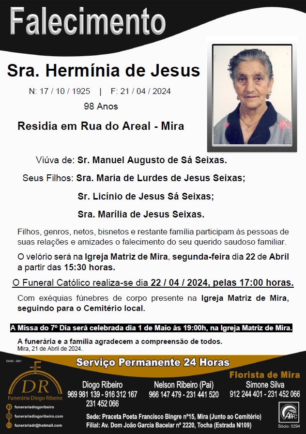 Sra. Hermínia de Jesus