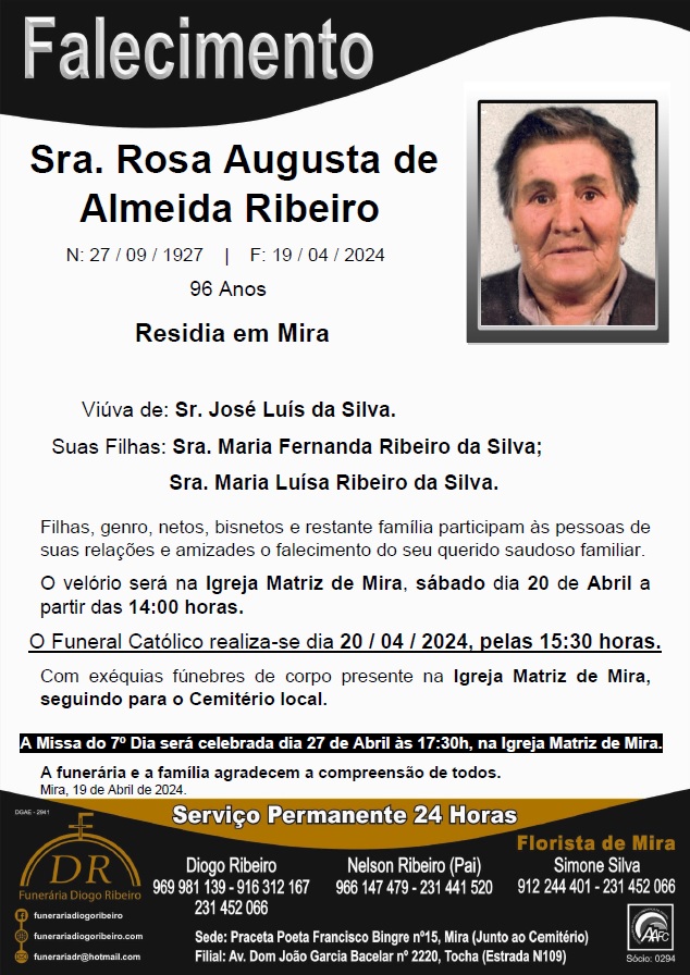 Sra. Rosa Augusta de Almeida Ribeiro