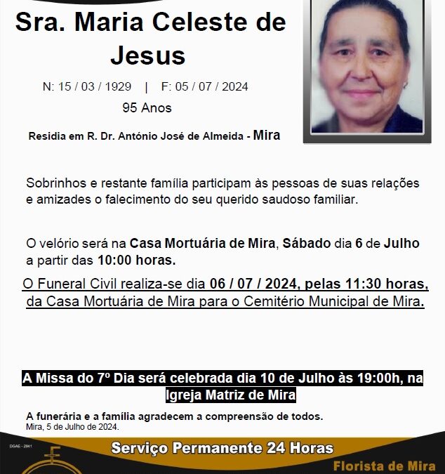 Sra. Maria Celeste de Jesus