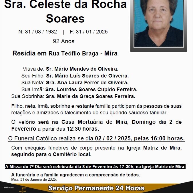 Sra. Celeste da Rocha Soares