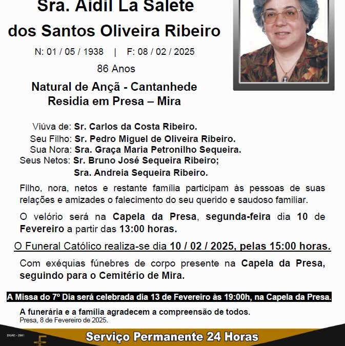 Sra. Aidil La Salete dos Santos Oliveira Ribeiro