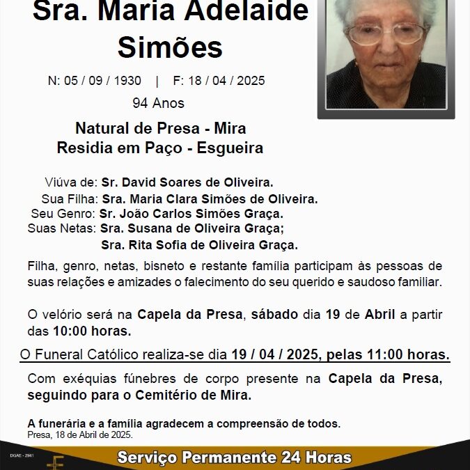 Sra. Maria Adelaide Simões