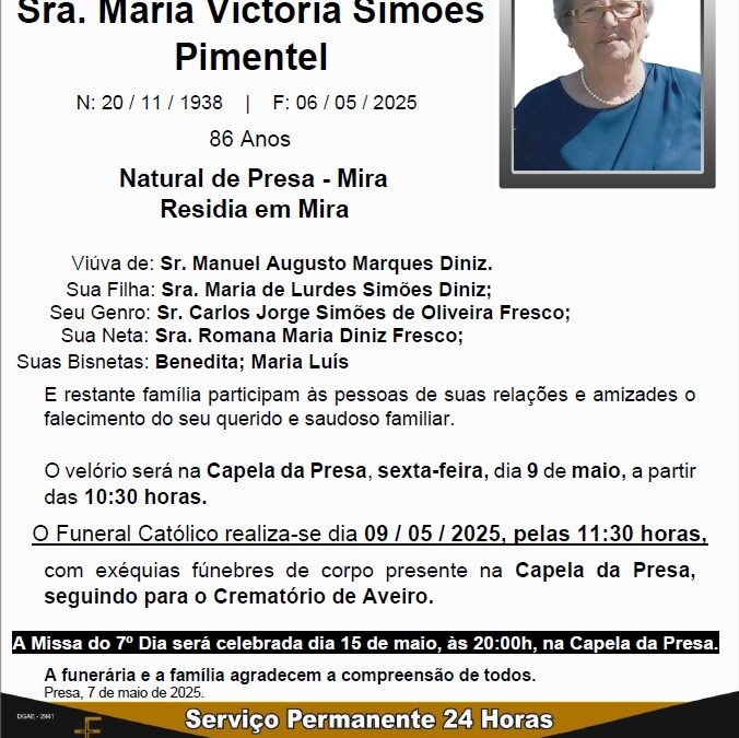 Sra. Maria Victória Simões Pimentel