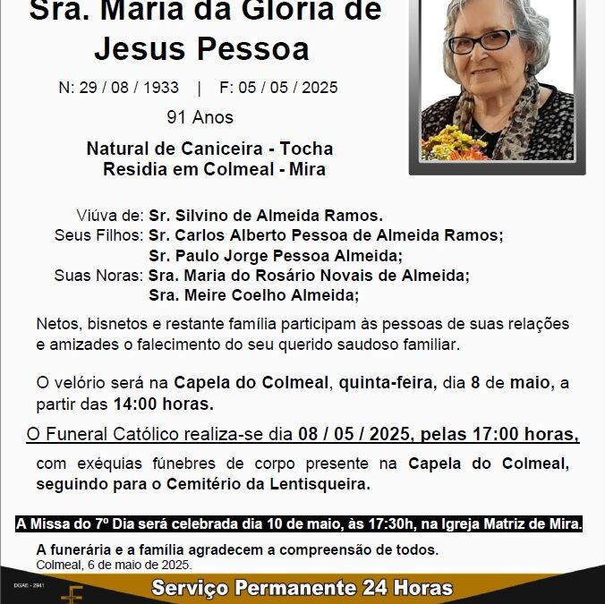 Sra. Maria da Glória de Jesus Pessoa