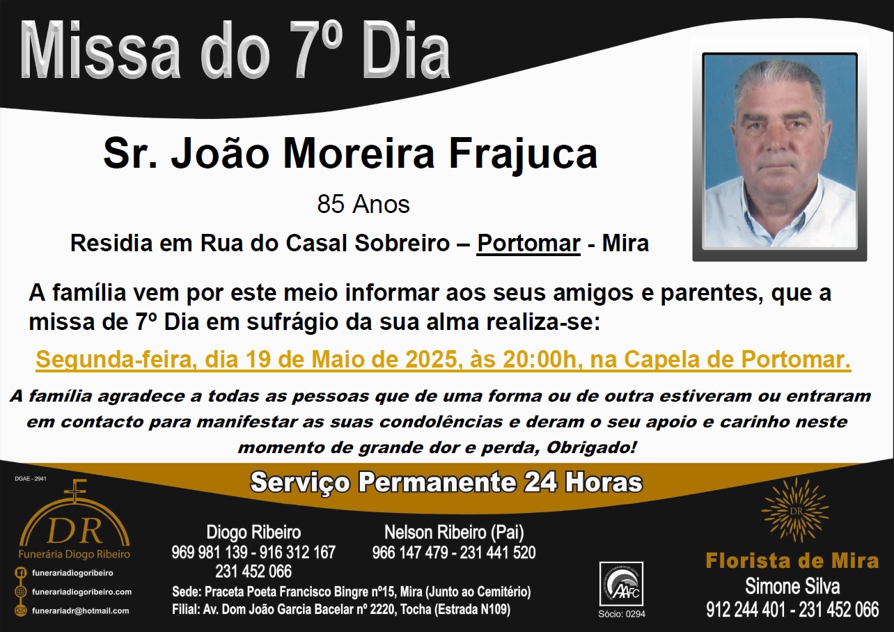 Missa 7º Dia João Moreira Frajuca