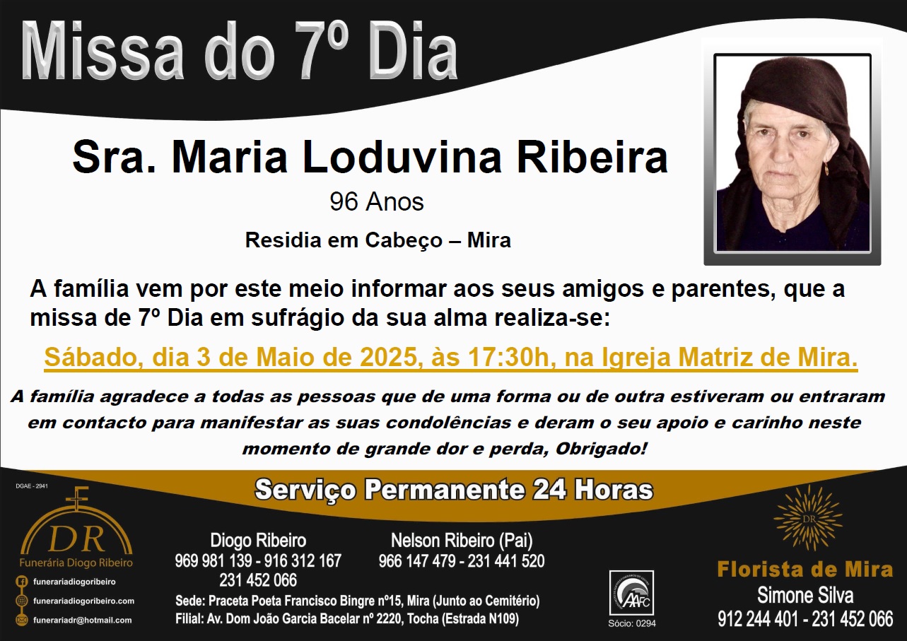 Missa 7º Dia Maria Loduvina Ribeira