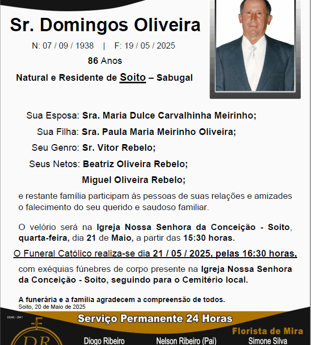 Sr. Domingos Oliveira