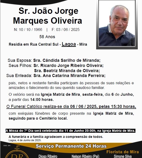 Sr. João Jorge Marques Oliveira