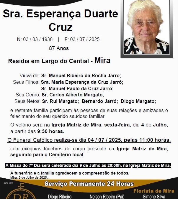 Sra. Esperança Duarte Cruz
