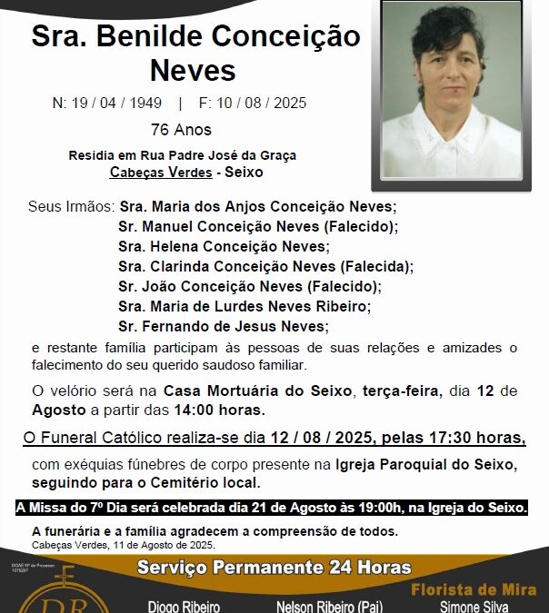 Sra. Benilde Conceição Neves
