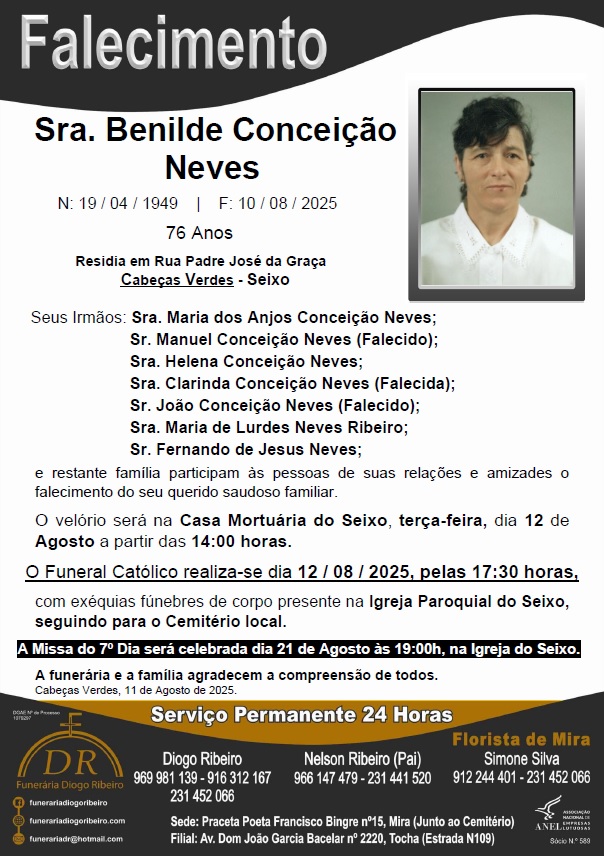 Sra. Benilde Conceição Neves