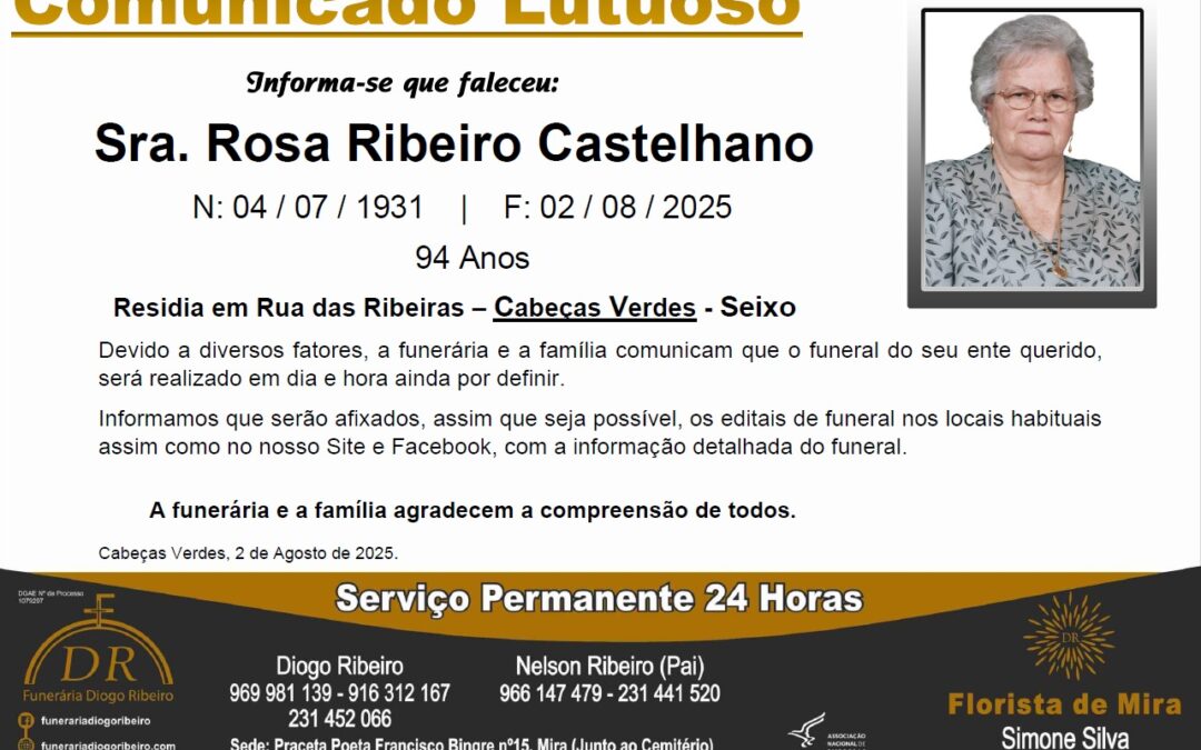 Sra. Rosa Ribeiro Castelhano