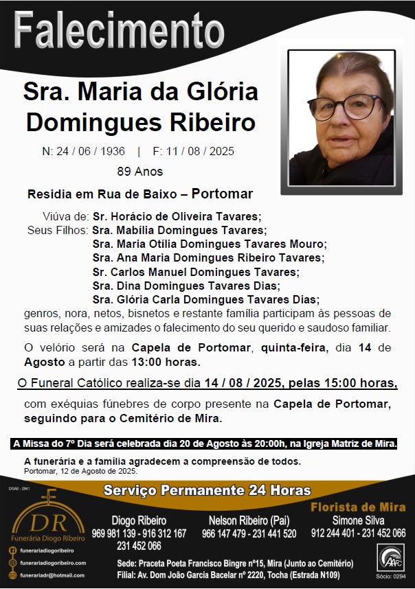 Sra. Maria da Glória Domingues Ribeiro