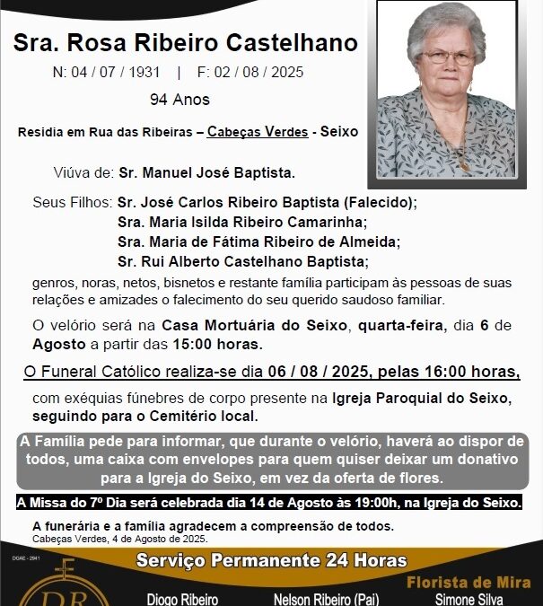 Sra. Rosa Ribeiro Castelhano