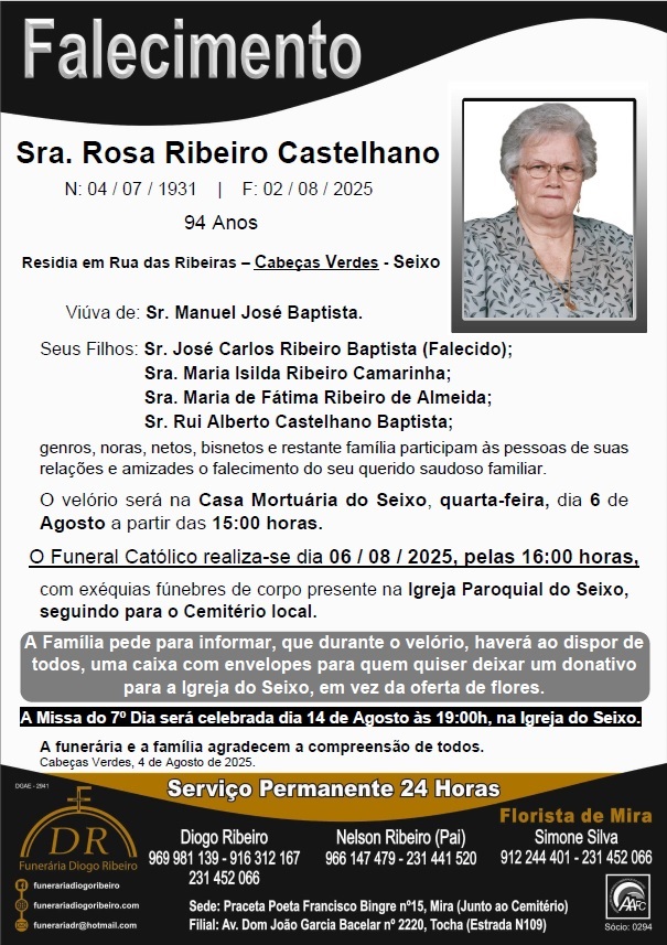 Sra. Rosa Ribeiro Castelhano