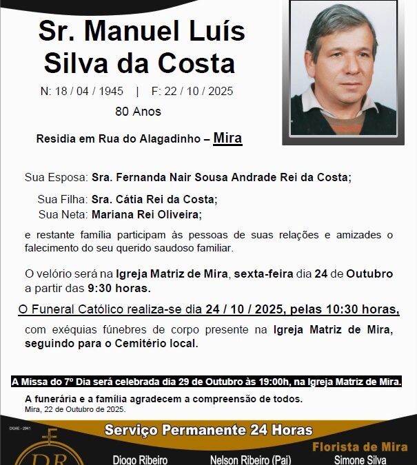 Sr. Manuel Luís Silva da Costa