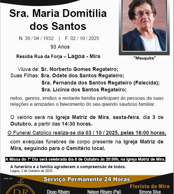Sra. Maria Domitília dos Santos