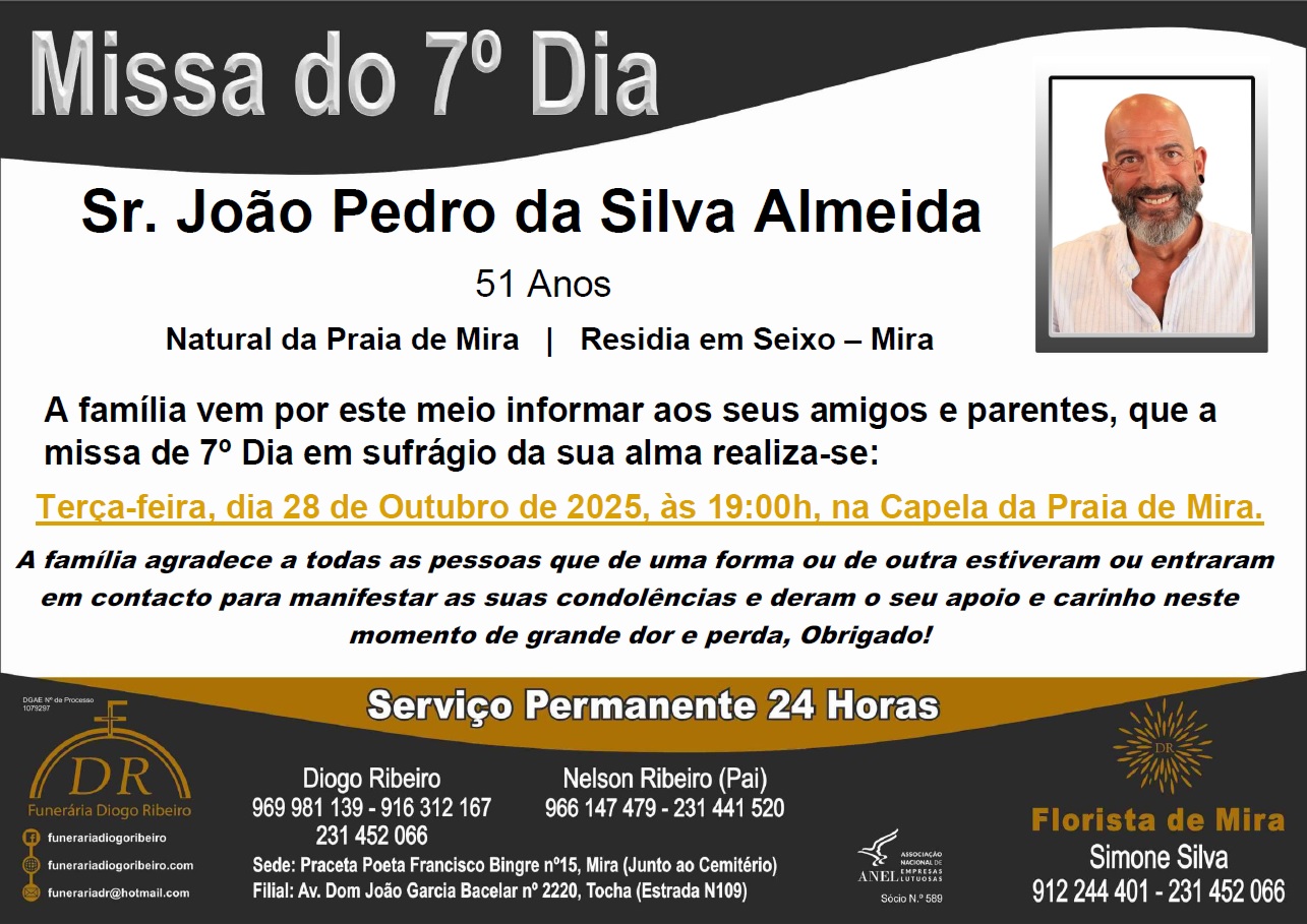 Missa 7º Dia João Pedro da Silva Almeida