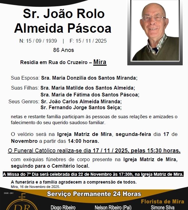 Sr. João Rolo Almeida Páscoa