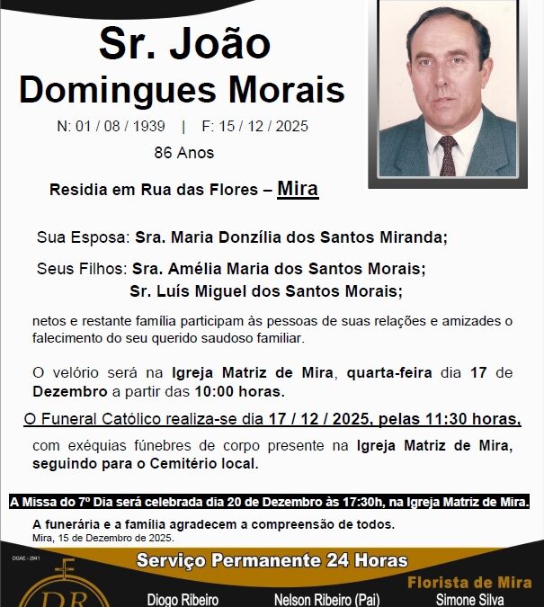 Sr. João Domingues Morais