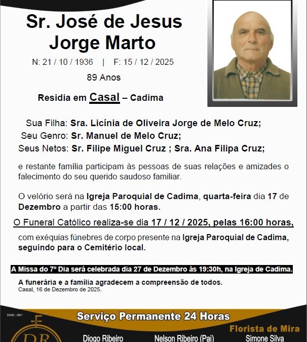 Sr. José de Jesus Jorge Marto