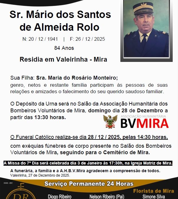 Sr. Mário dos Santos de Almeida Rolo