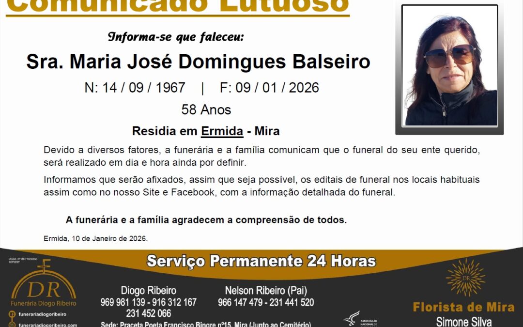 Sra. Maria José Domingues Balseiro