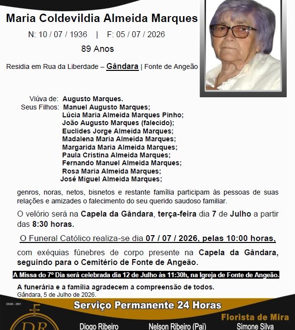 Sra. Maria Coldevildia Almeida Marques