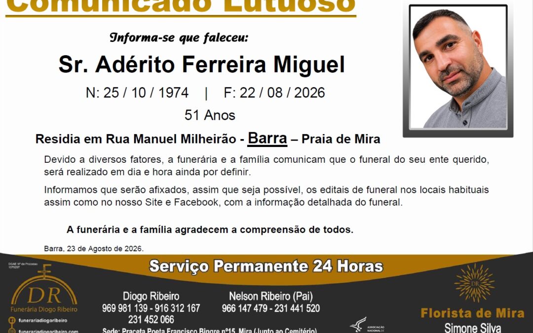Sr. Adérito Ferreira Miguel