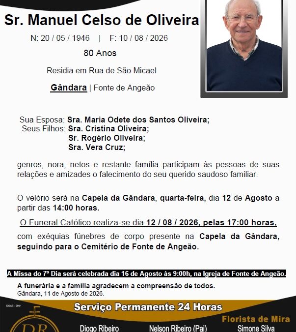 Sr. Manuel Celso de Oliveira