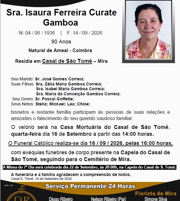 Sra. Isaura Ferreira Curate Gamboa