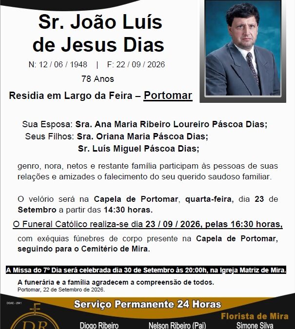 Sr. João Luís de Jesus Dias