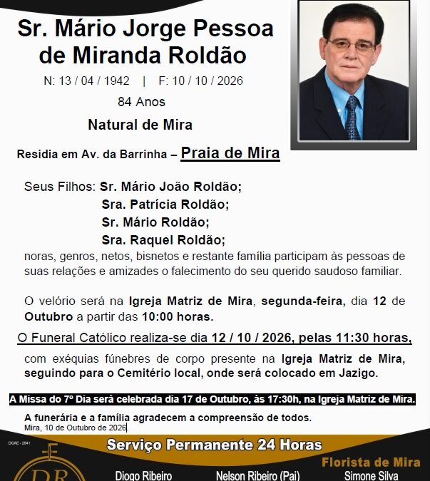 Sr. Mário Jorge Pessoa de Miranda Roldão