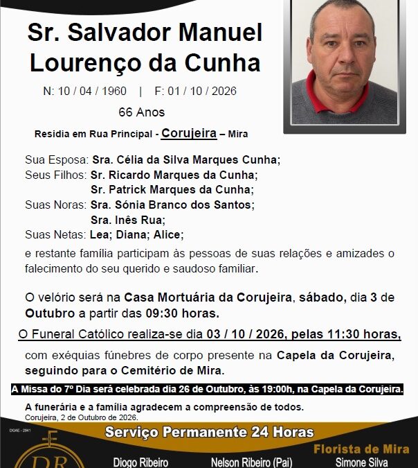 Sr. Salvador Manuel Lourenço da Cunha